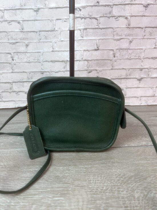 Coach Handbags - Rare Bottle Green Coach 9935 Vintage Hadley Green Leather Crossbody Bag